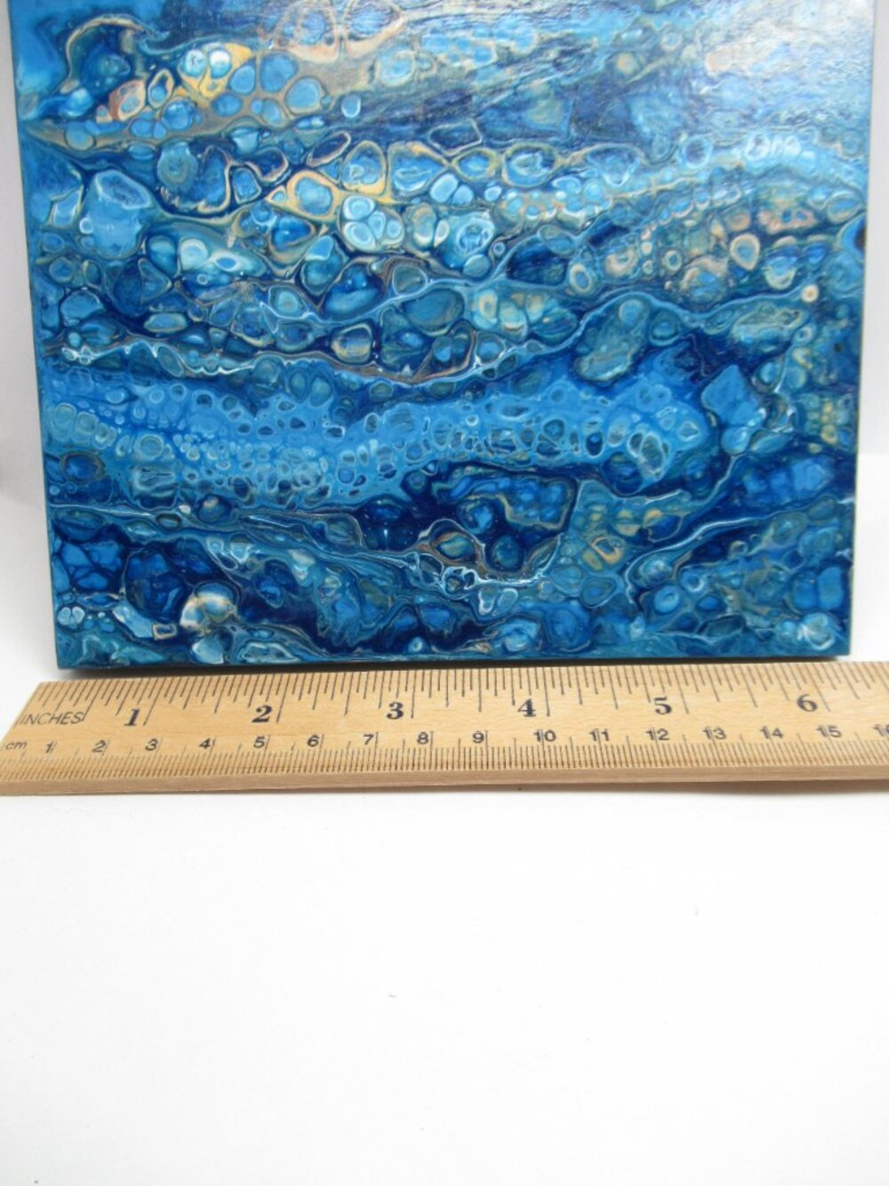 Blue Flow art panel - Picture 6 of 10